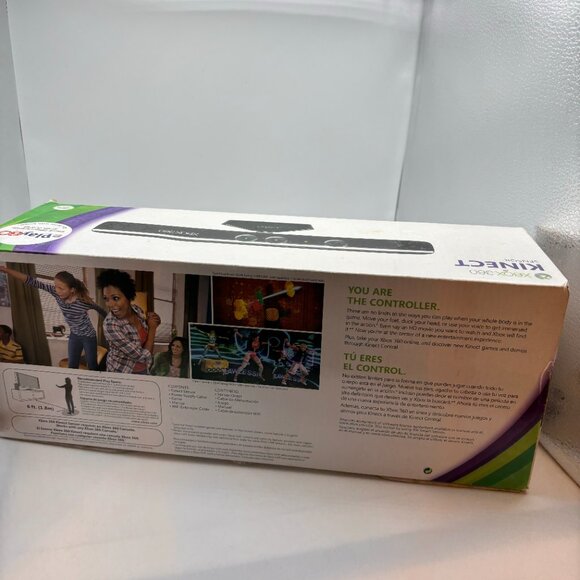 Xbox 360 Kinect Sensor Console Accessories Black Lightly Used in Box Untested - Picture 16 of 16
